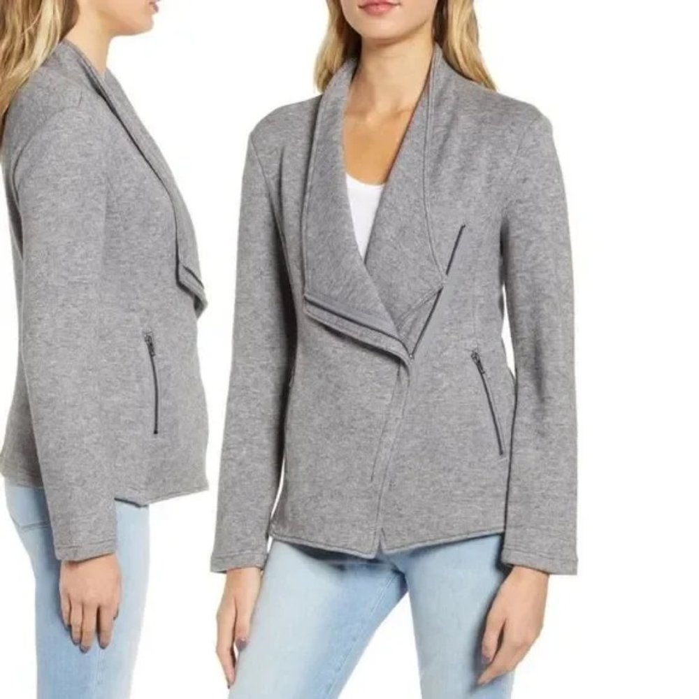 BB Dakota off the Clock Moto Jacket Heather Gray - Size XS